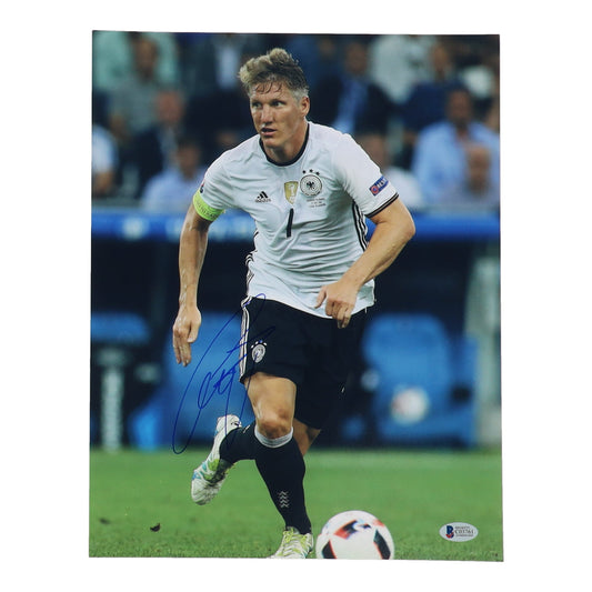 Bastian Schweinsteiger Signed Team Germany 11x14 Photo (Beckett)