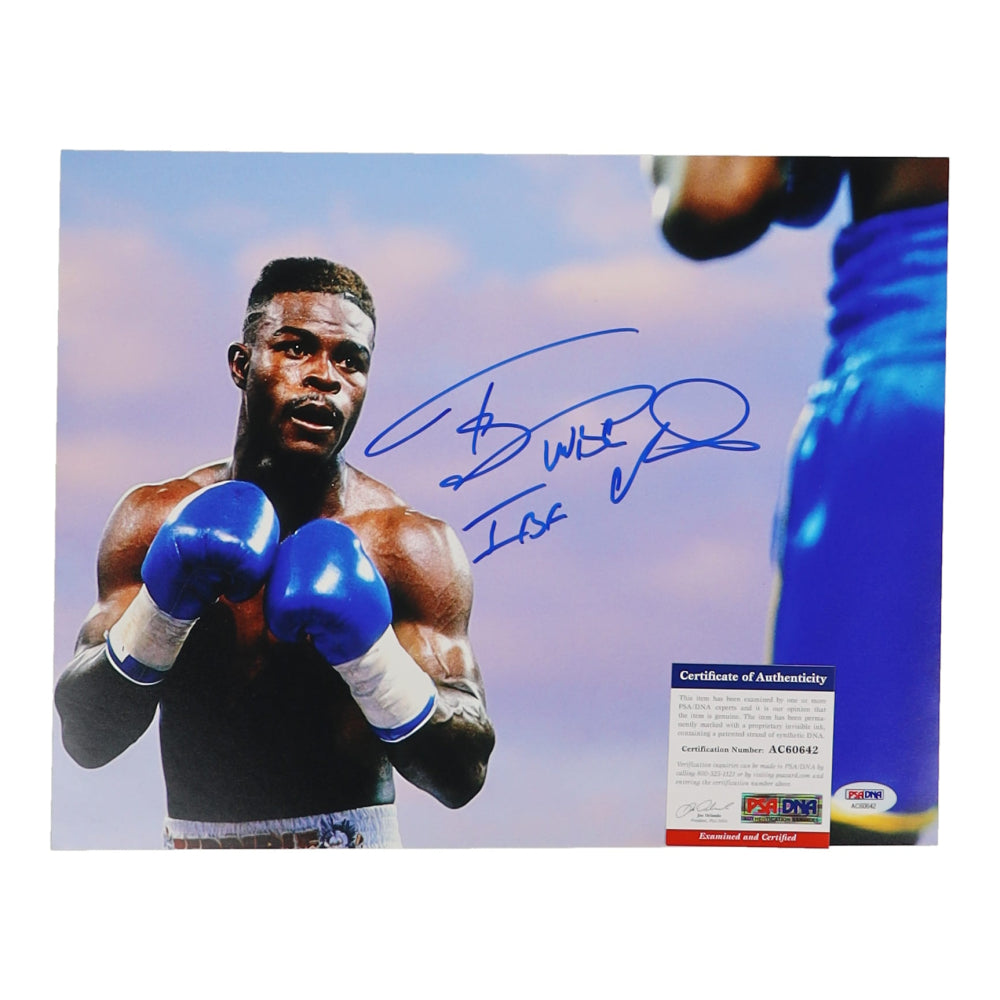 Terry Norris Signed 11x14 Photo with Inscription (PSA)