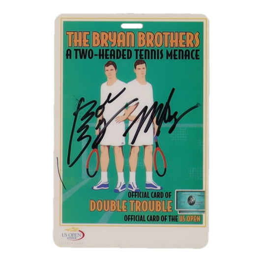 Bob Bryan & Mike Bryan Signed US Open Card (PSA)