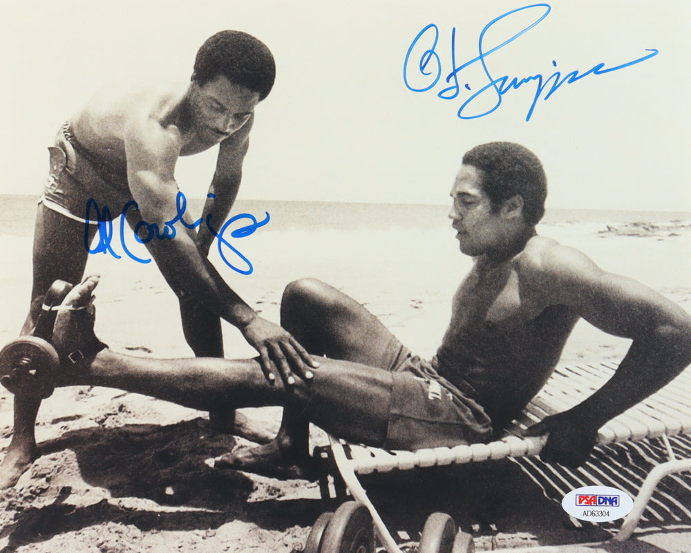 O.J. Simpson & A.C. Cowlings Signed 8x10 Photo (PSA)