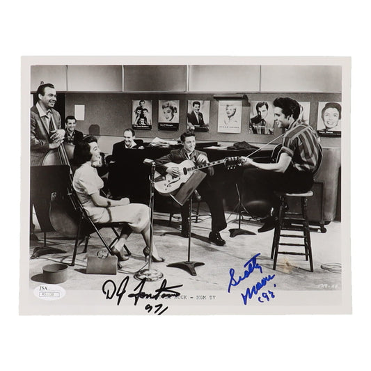 Scotty Moore & D. J. Fontana Signed 8x10 Photo (JSA) - Elvis Presley Drummer and Guitarist