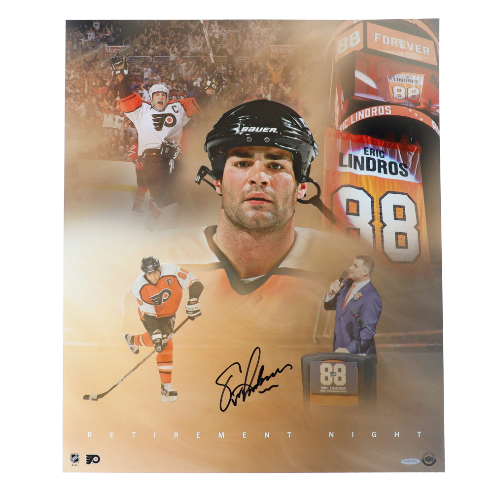 Eric Lindros Signed Flyers 20x24 Photo (UDA)