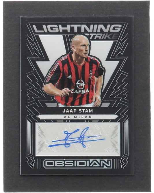 Jaap Stam 2022-23 Panini Obsidian Lightning Strike Autographs #24 #21/77  -  Serially Numbered #21 / 77