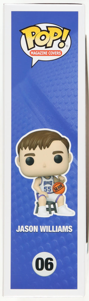 Jason Williams Signed (Beckett) Kings #55 NBA SLAM Funko Pop! Cover Vinyl Figure - Beckett Witnessed