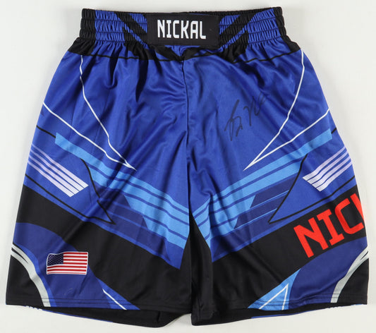 Bo Nickal Signed UFC Fight Shorts (Beckett) Beckett Witnessed