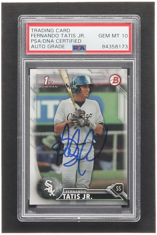 Fernando Tatis Jr. Signed 2016 Bowman Prospects #BP17 RC (PSA | Autograph PSA 10) - Rookie Card