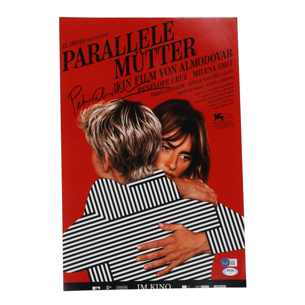 Pedro Almodovar Signed "Parallele Mutter" 12x18 Photo (Beckett & PSA) - Director