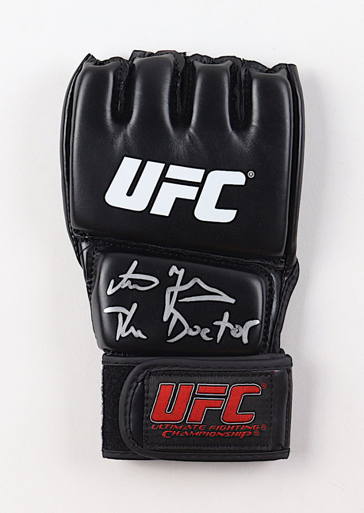 Uros Medic Signed (Beckett) UFC Glove Inscribed "The Doctor" - Beckett Witnessed