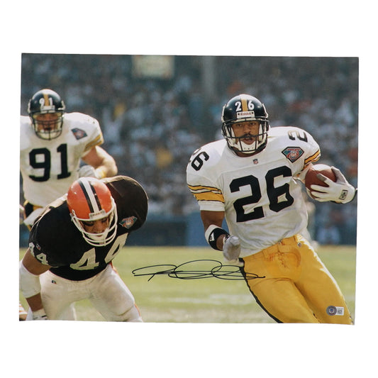 Rod Woodson Signed (Beckett) Steelers 16x20 Photo - Beckett Witnessed