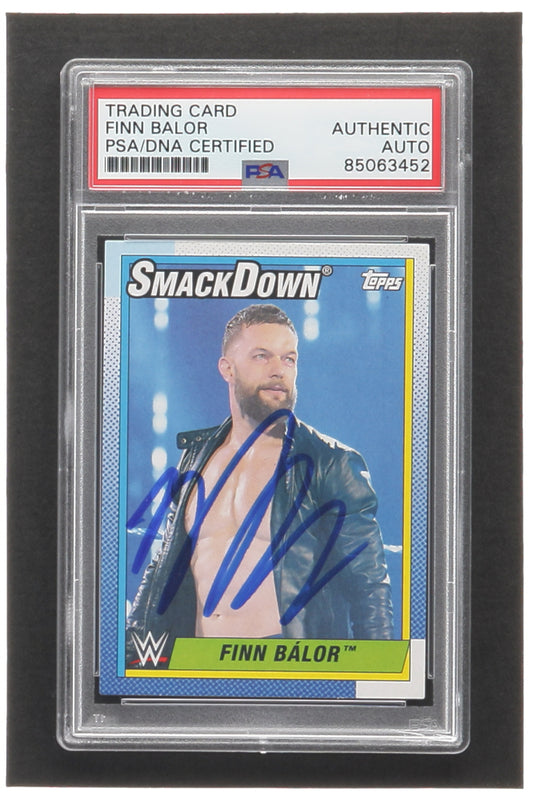 Finn Balor Signed 2021 Topps Heritage WWE #83 (PSA)