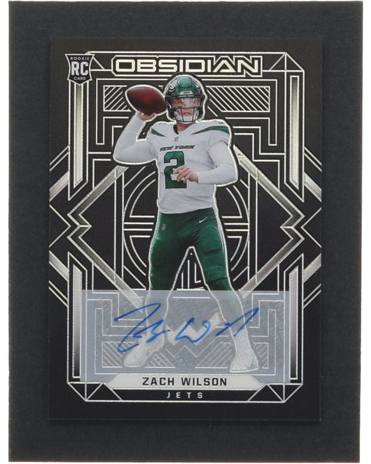 Zach Wilson 2021 Panini Obsidian Rookie Autographs #102 RC #067/100 - Rookie Card