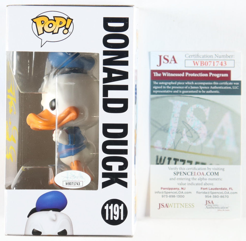 Daniel Ross Signed (JSA) "Mickey And Friends" #1191 Funko Pop! Inscribed "Donald Duck" - Voice of Donald Duck