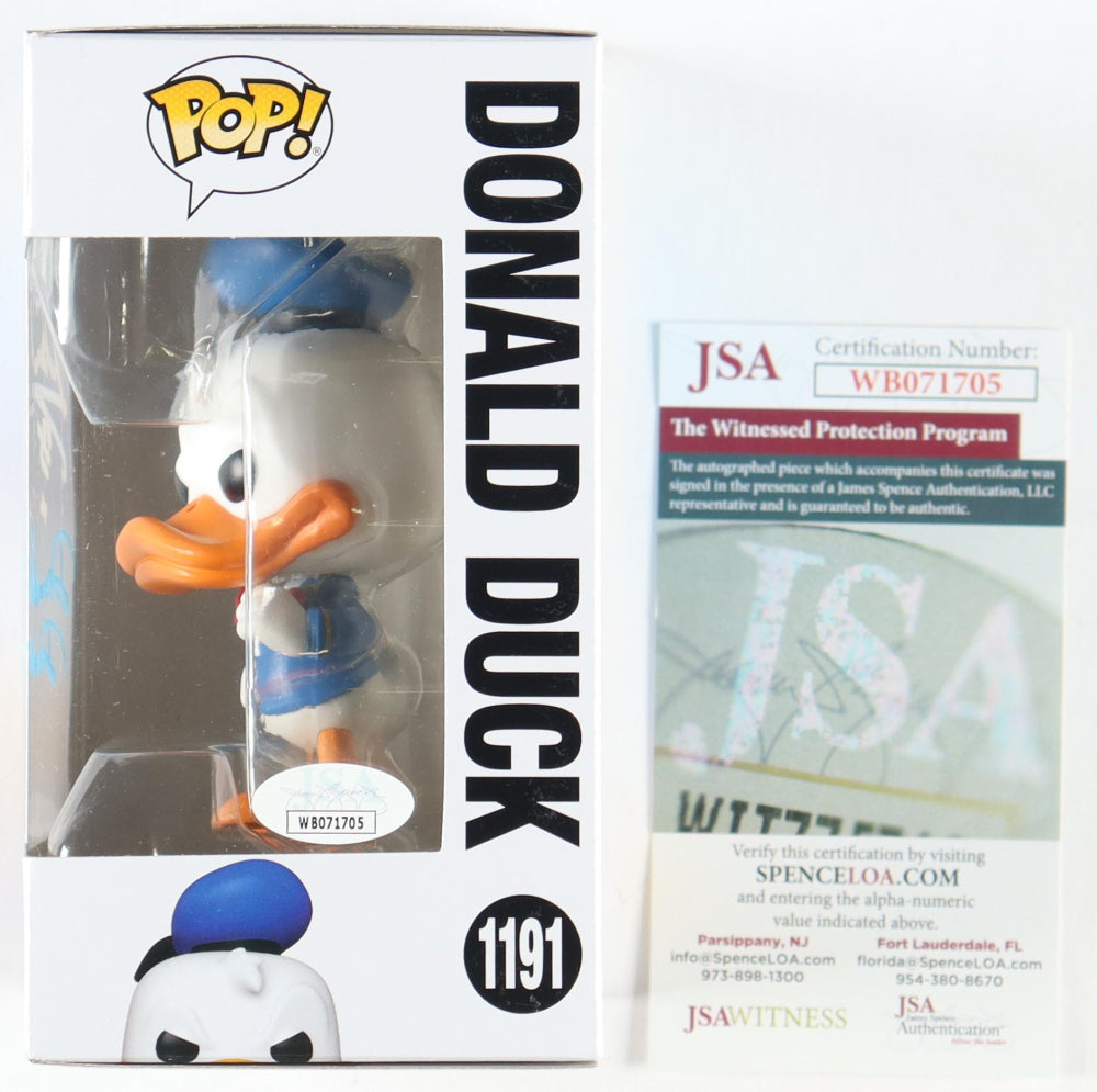 Daniel Ross Signed (JSA) "Mickey And Friends" #1191 Funko Pop! Vinyl Figure Inscribed "Donald Duck" - Voice of Donald Duck