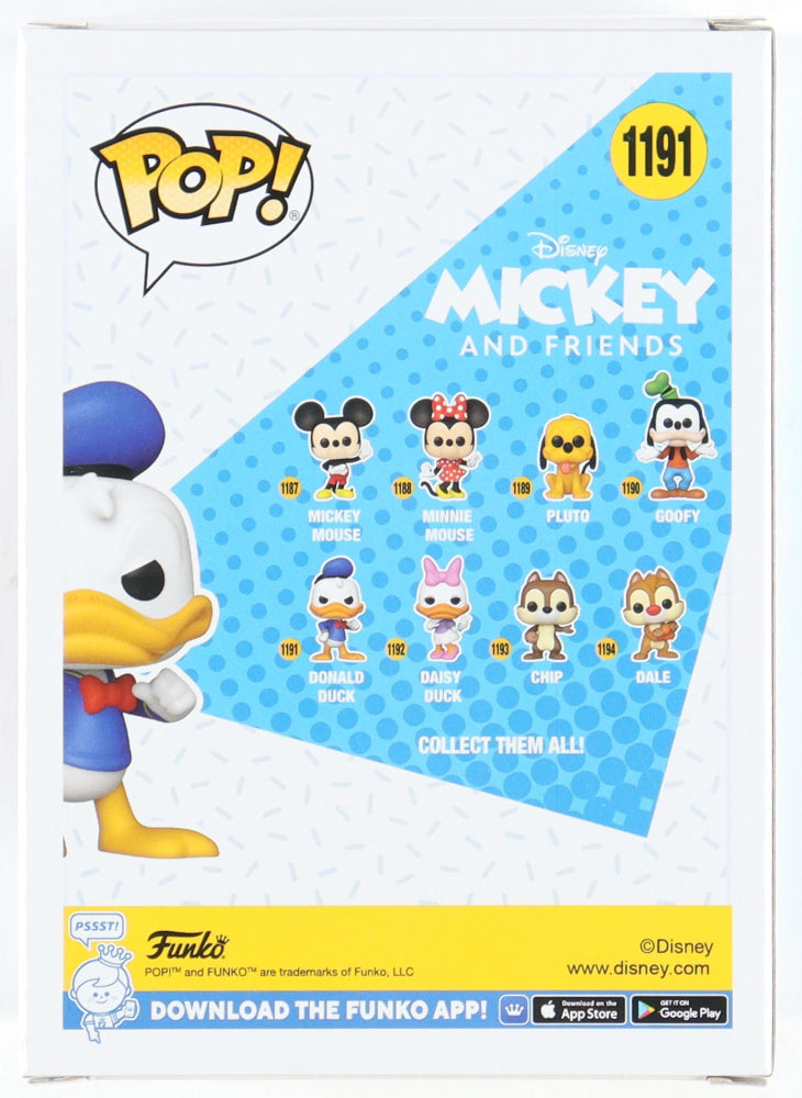 Daniel Ross Signed (JSA) "Mickey And Friends" #1191 Funko Pop! Vinyl Figure Inscribed "Donald Duck" - Voice of Donald Duck