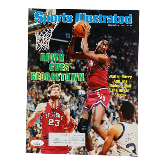 Bill Wennington Signed (JSA) 1985 "Sports Illustrated" Magazine With Inscription - JSA Witnessed