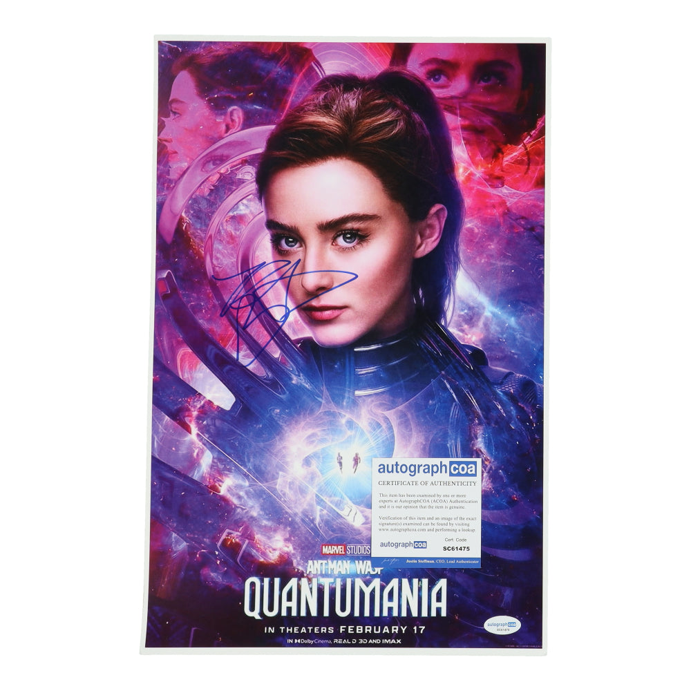 Kathryn Newton Signed (ACOA) "Ant-Man and the Wasp: Quantumania" 11x17 Photo - Cassandra Lang