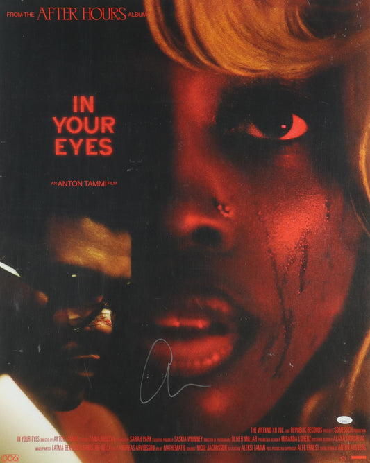 The Weeknd Signed "In Your Eyes" 24x30 Poster (JSA) After Hours