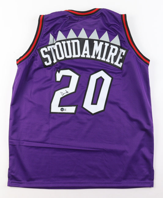 Damon Stoudamire Signed Jersey (Beckett) - Toronto Raptors