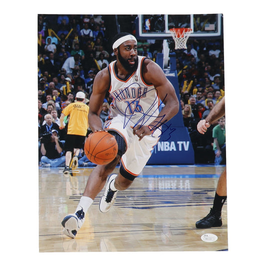 James Harden Signed Thunder 11x14 Photo (JSA)