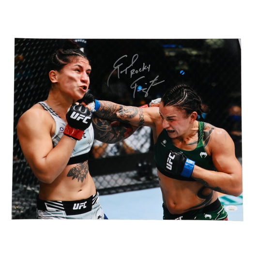 Raquel Pennington Signed (JSA) UFC 16x20 Photo Inscribed "Rocky"