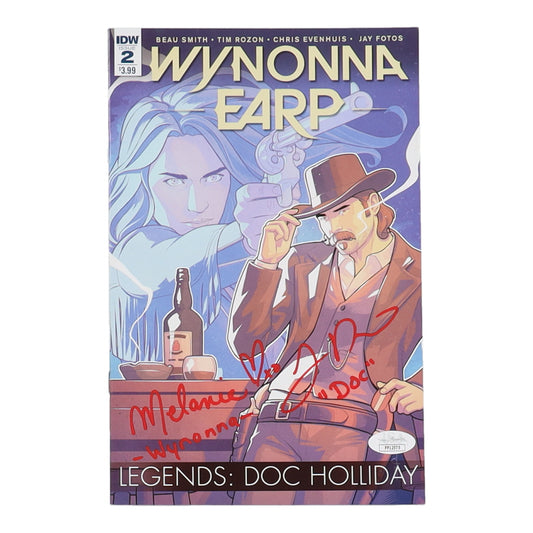 Melanie Scrofano & Tim Rozon Signed (JSA) 2017 "Wynonna Earp" Issue #2 IDW Comic Book Inscribed "Wynonna" & "Doc"