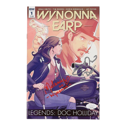 Melanie Scrofano & Tim Rozon Signed (JSA) 2016 "Wynonna Earp Legends" Issue #1 IDW Comic Book Inscribed "Wynonna" & "Doc"