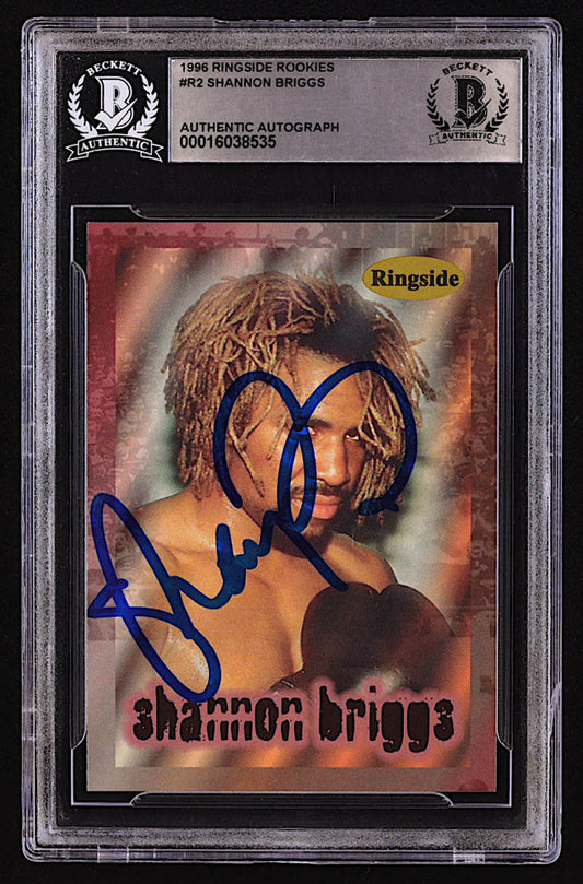 Shannon Briggs Signed 1996 Ringside Rookies #R2 (BGS)