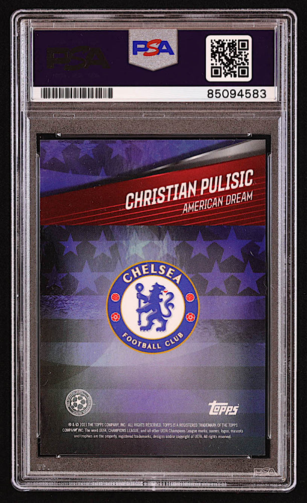 Christian Pulisic Signed 2021 Topps UEFA Champions League (PSA)