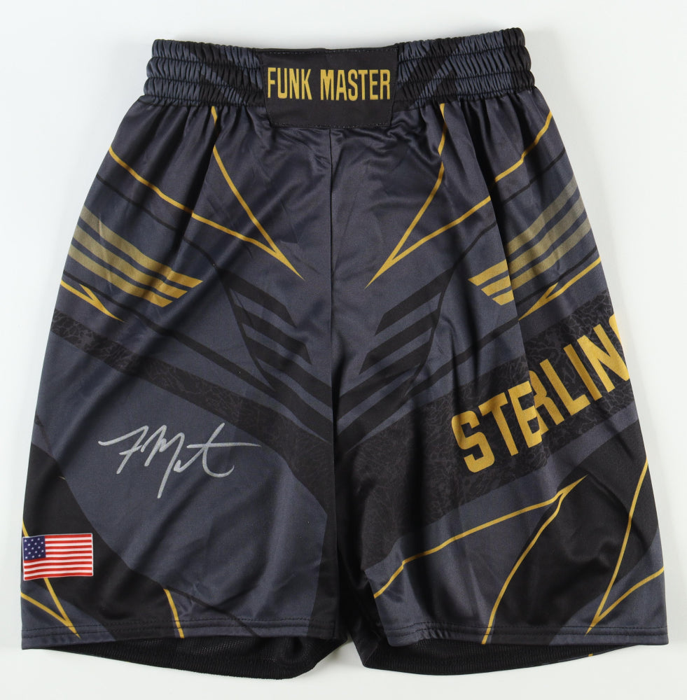 Aljamain Sterling Signed (Beckett) UFC Fight Shorts - Beckett Witnessed