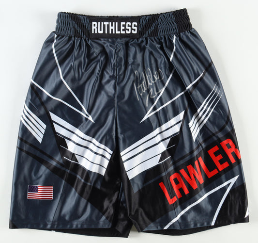 Robbie Lawler Signed (Beckett) UFC Fight Shorts Inscribed "Ruthless" - Beckett Witnessed