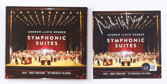 Andrew Lloyd Webber Signed (Beckett) "Symphonic Suites" CD Insert