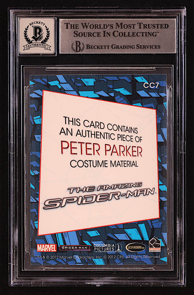 Andrew Garfield Signed Peter Parker 2012 Rittenhouse Amazing Spider-Man Movie #CC7 / MEM (BGS | Autograph Graded BGS 10) - Beckett Witnessed