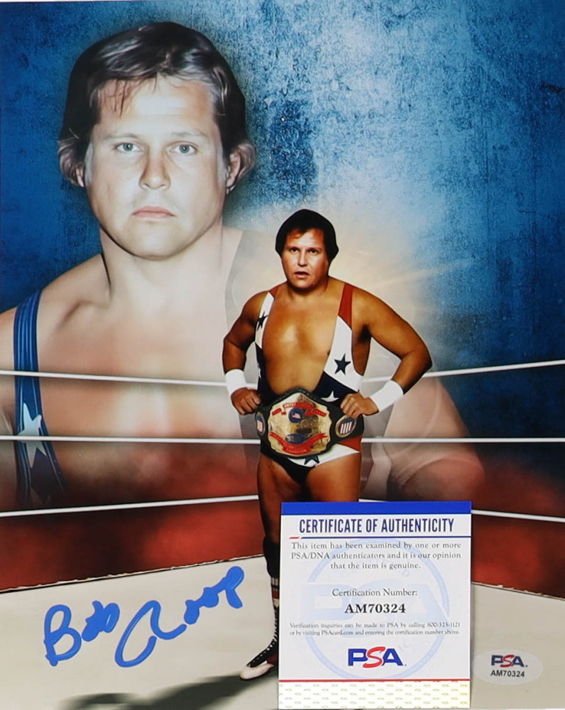 Bob Roop Signed FCW 8x10 Metallic Photo (PSA)