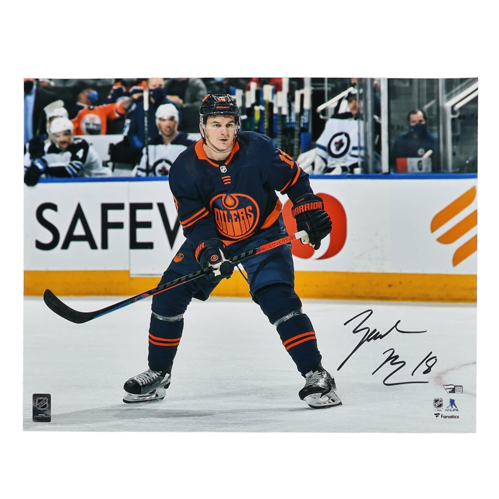 Zach Hyman Signed Oilers 16x20 Photo (Fanatics)