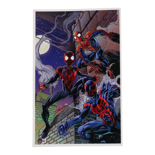 Scott Hanna Signed "Spider-Man" 11x17 Art Print (Beckett) - Comic Book Artist