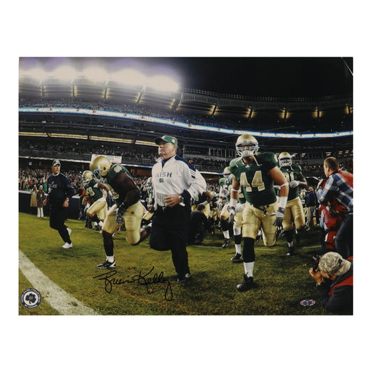 Brian Kelly Signed (Steiner) Notre Dame Fighting Irish 16x20 Photo