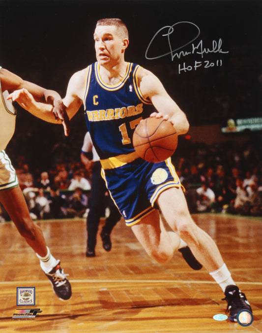 Chris Mullin Signed (Steiner) Warriors 16x20 Photo Inscribed "HOF 2011"