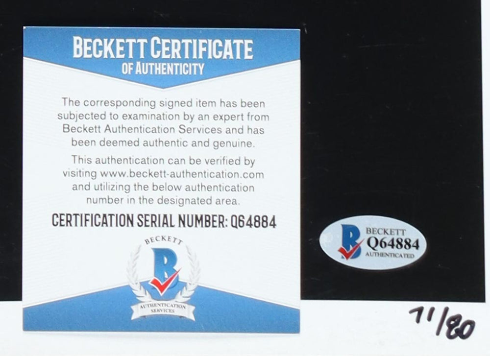 Mel Brooks Signed (Beckett) "Back In The Saddle" 12x18 Photo - LE / 80