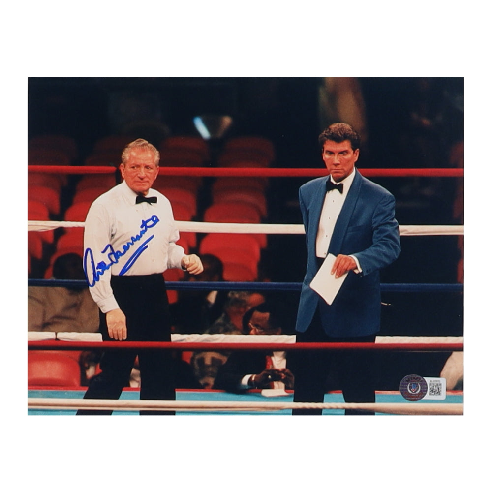 Arthur Mercante Sr. Signed 8x10 Photo (Beckett) - Boxing Referee