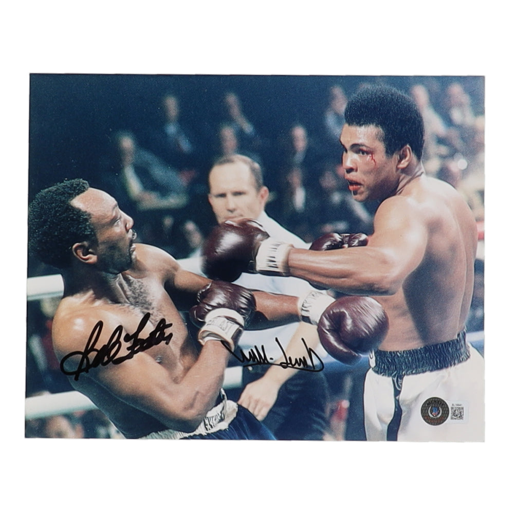 Bob Foster & Mills Lane Signed 8x10 Photo (Beckett)