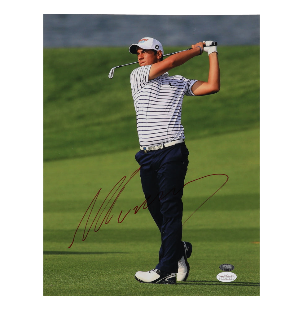 Matteo Manassero Signed 11x14 Photo (JSA)