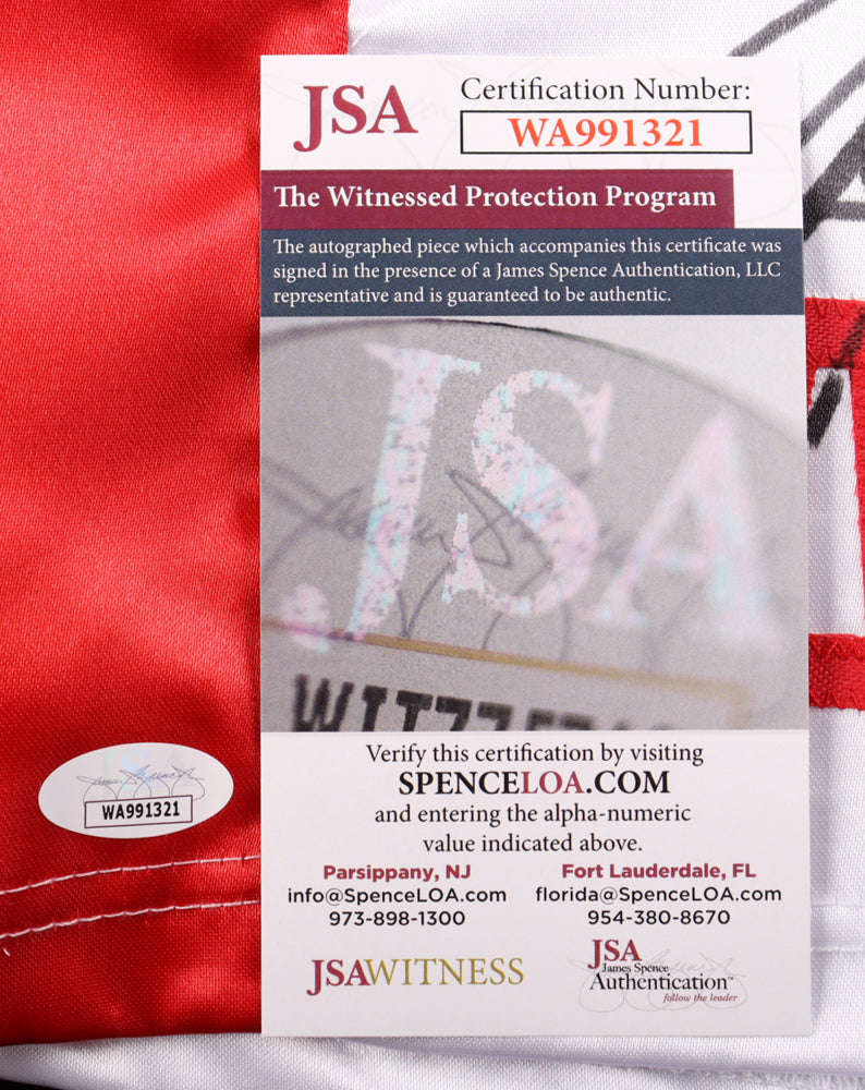 Larry Holmes Signed Boxing Trunks (JSA) JSA Witnessed