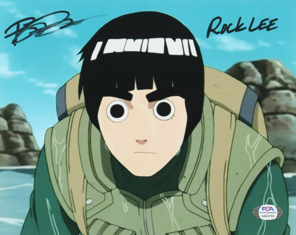 Brian Donovan Signed "Naruto" 8x10 Photo Inscribed "Rock Lee" (PSA) - PSA In-The-Presence