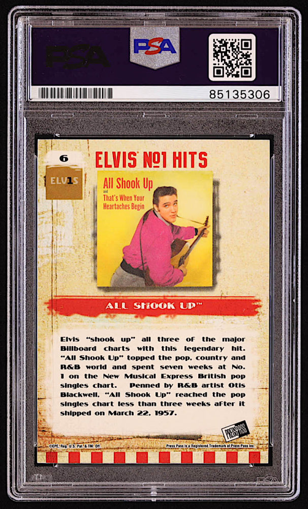 Steve Binder Signed 2007 Press Pass Elvis The Music #6 All Shook Up (PSA) - Producer & Director