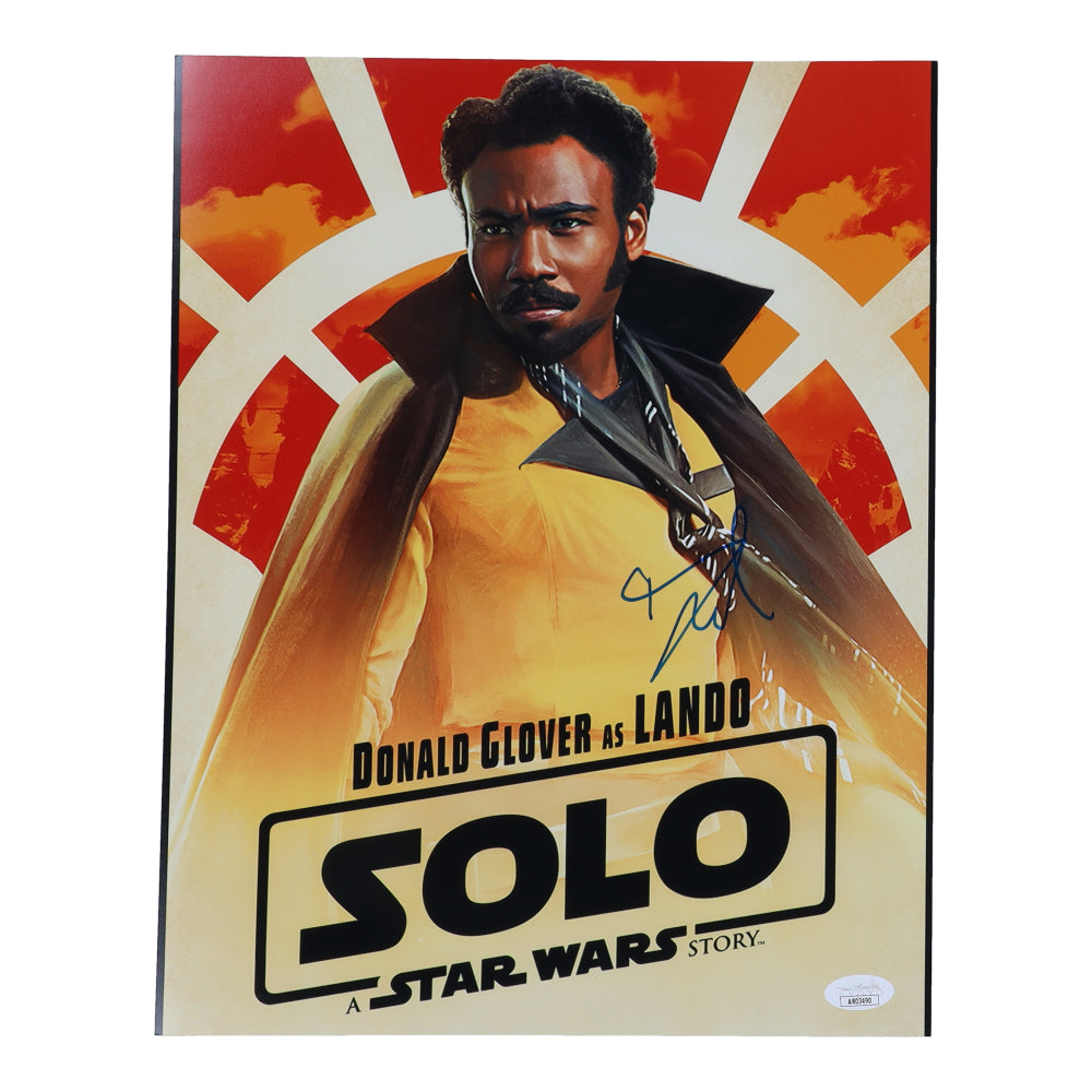 Donald Glover Signed "Solo" 11x14 Photo (JSA) - Lando Calrissian