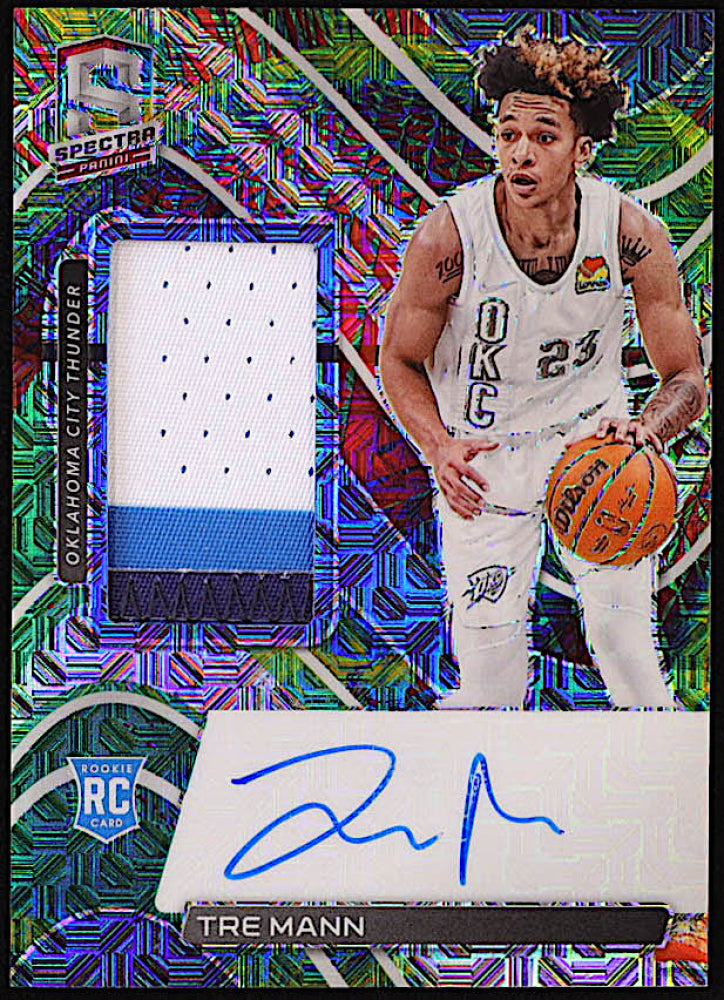 Tre Mann 2021-22 Panini Spectra Meta #215 Jersey Autograph #23/25 RC  -  Rookie Card | Serially Numbered #23 / 25