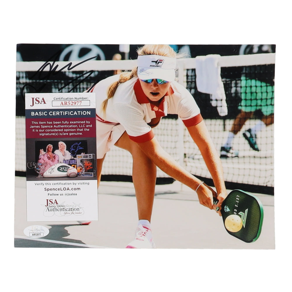 Anna Leigh Waters Signed Pickleball 8x10 Photo (JSA)