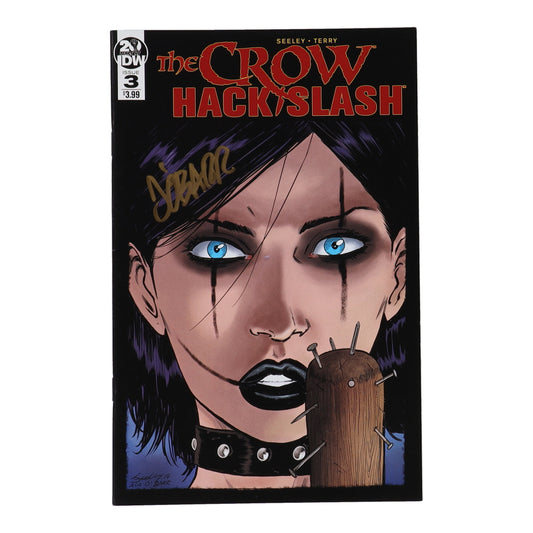 James O'Barr Signed 2019 "The Crow Hack Slash" Issue #3 IDW Comic Book (Beckett) Comic Artist | Creator