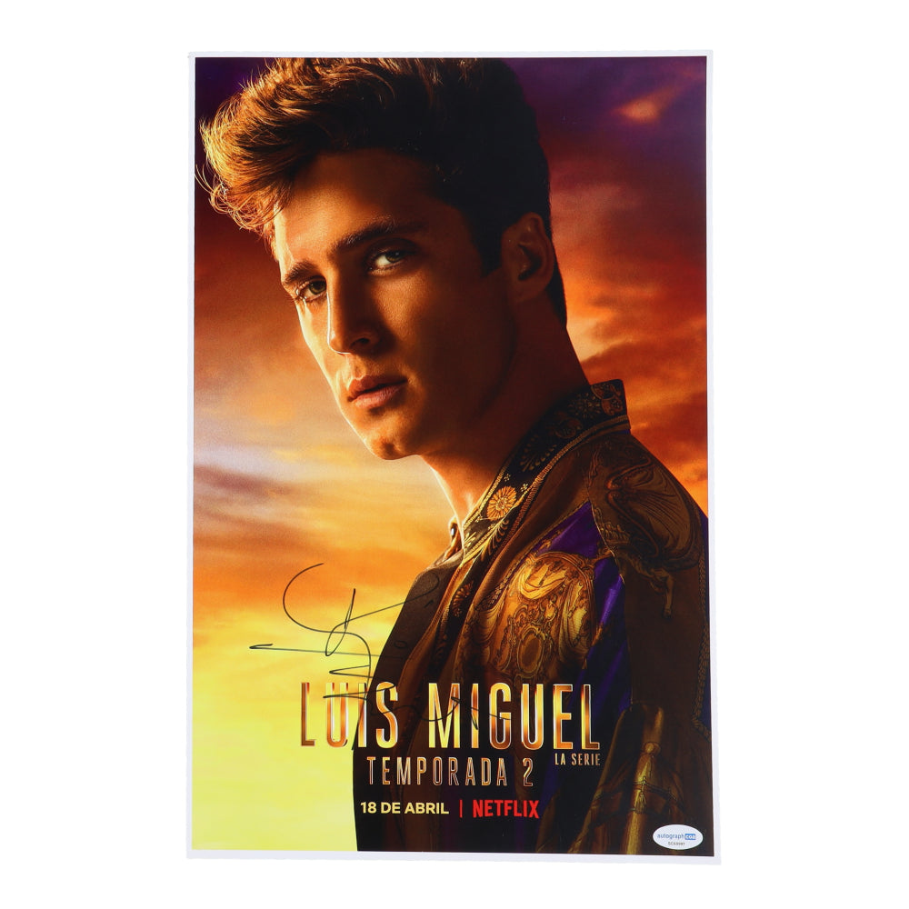 Diego Boneta Signed (ACOA) "Luis Miguel: The Series" 11x17 Photo - Luis Miguel