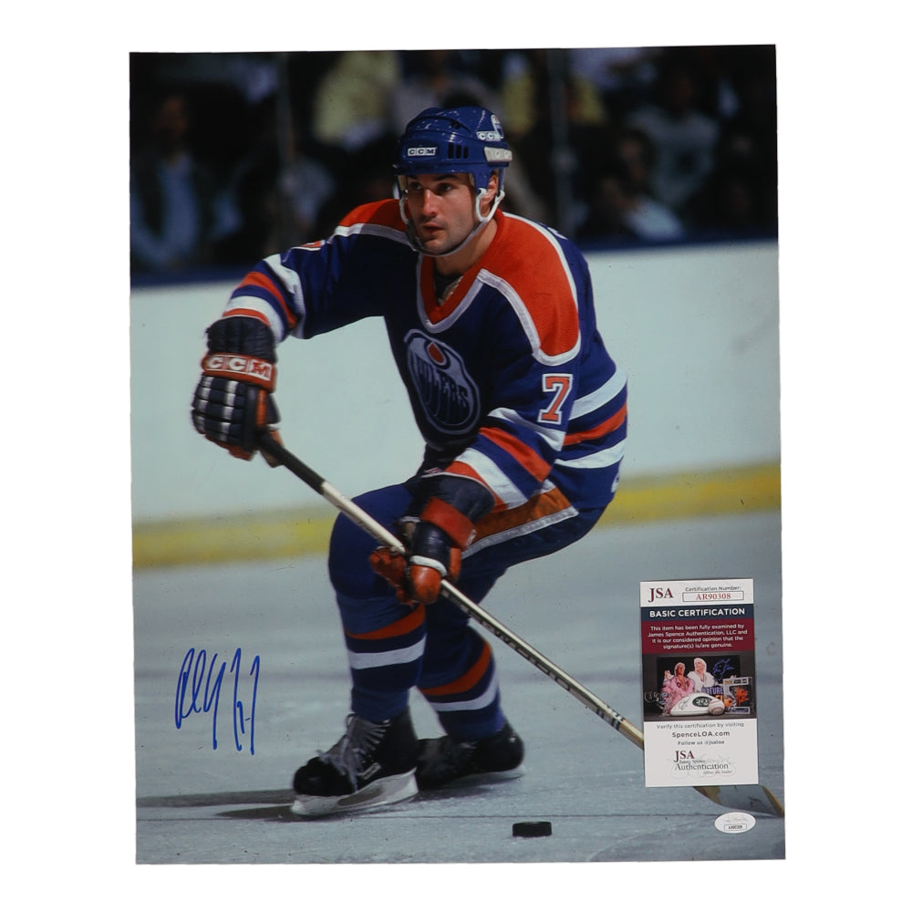 Paul Coffey Signed Oilers 16x20 Photo (JSA)